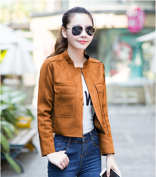 Những Mẫu Áo Khoác Da Lộn Trẻ Trung Năng Động Dành Cho Nữ.