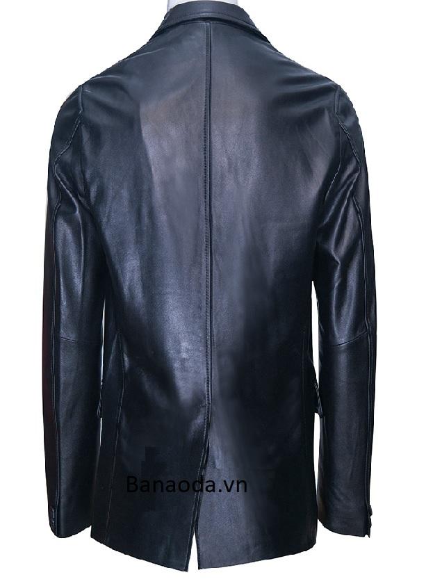 ÁO VEST DA CAO CẤP CHẤT LIỆU DA CỪU MÀU ĐEN
