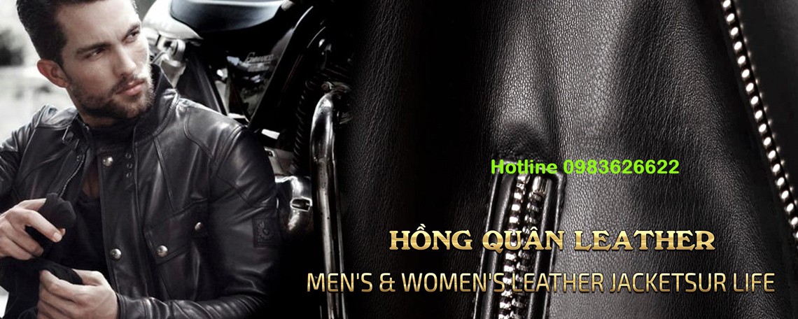 Áo da nam cao cấp tại Shop áo da Hồng Quân